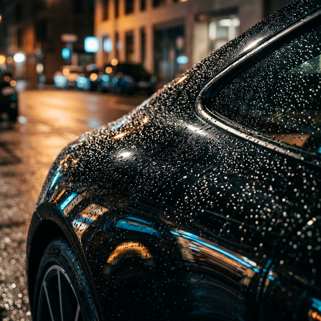 Spotless exterior car maintenance wash with high gloss finish